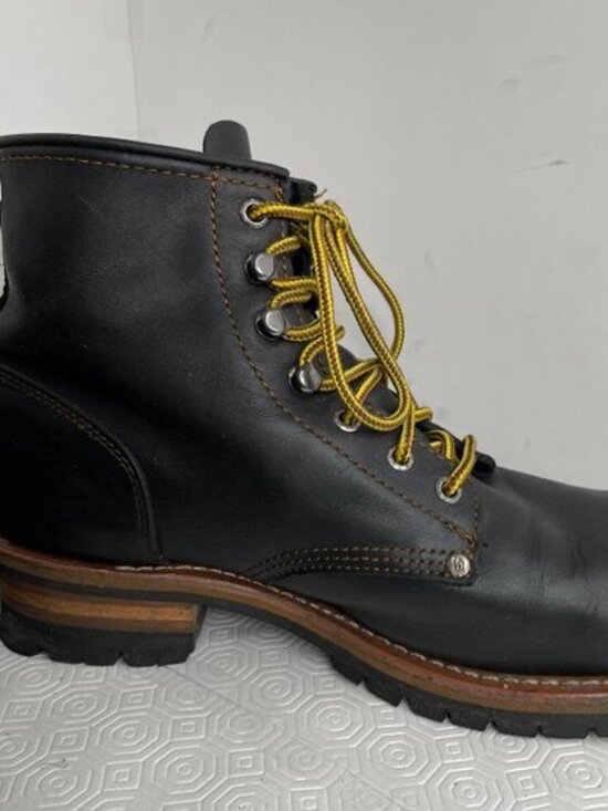 Skechers Logger Combat Work Boot Composite Safety Toe Waterproof Black Men\'s 12 main image 5